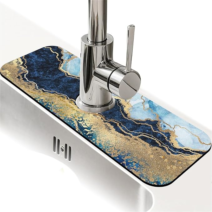 Blue white black and gold marble-1