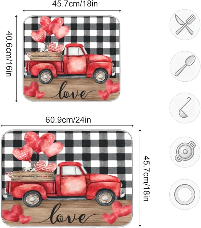 truck heart balloons