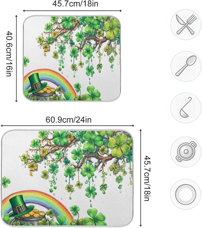 clovers rainbow gold