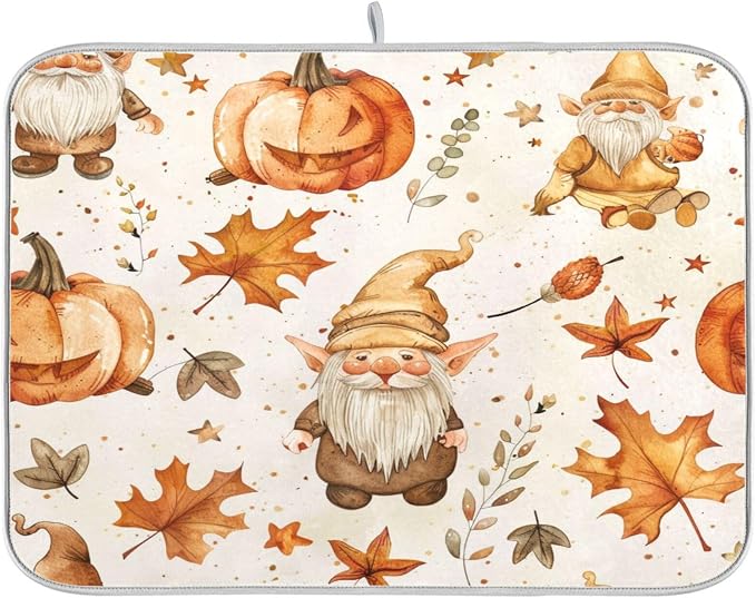 Orange Fall Gnome Leaves