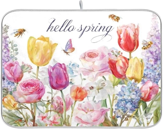colorful tulips, roses