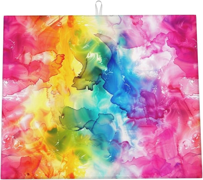 Pink Blue Yellow Abstract Art