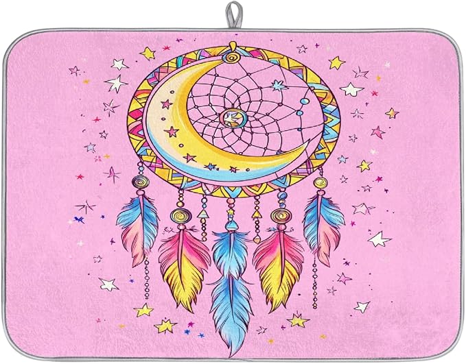Pink Moon Stars Dreamcatcher