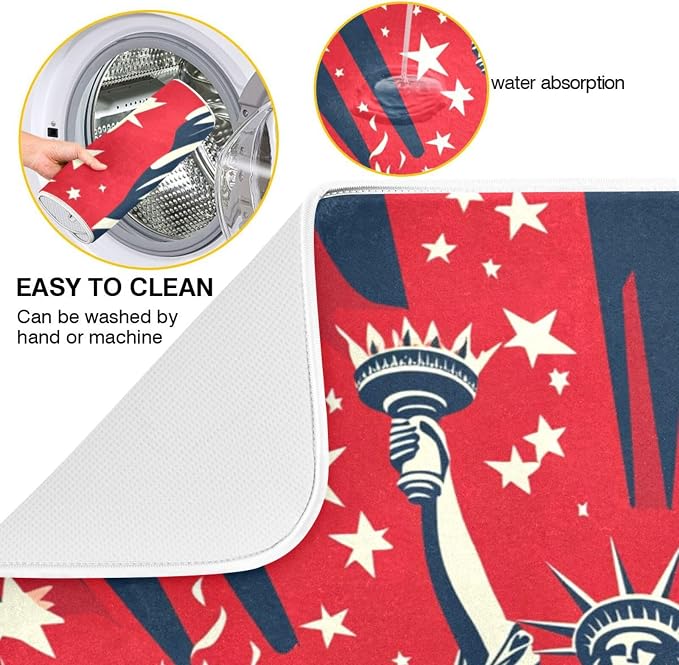 July 4th Statue of Liberty Red