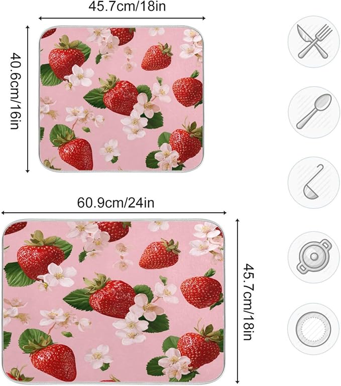 Pink Strawberries Blossoms