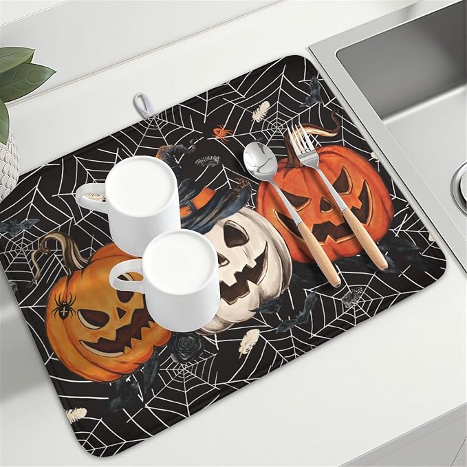 Halloween-pumpkin spiderweb
