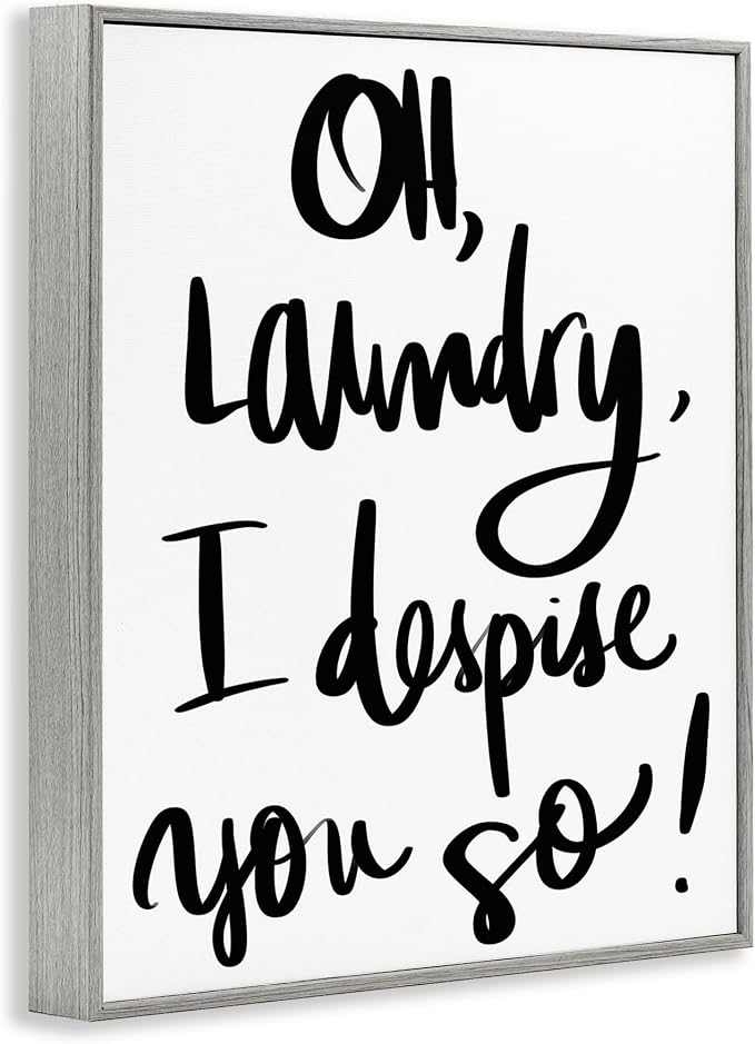 Laundry Typography Quote