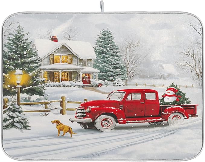 christmas tree red truck