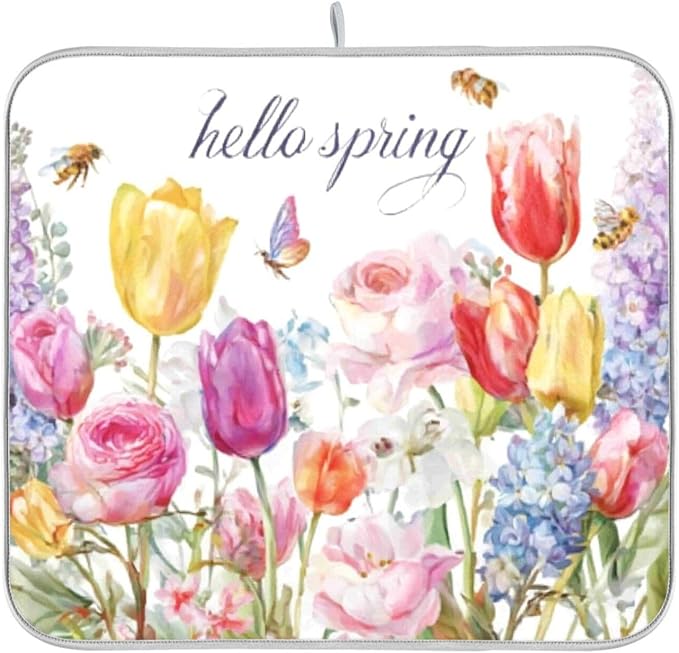 colorful tulips, roses