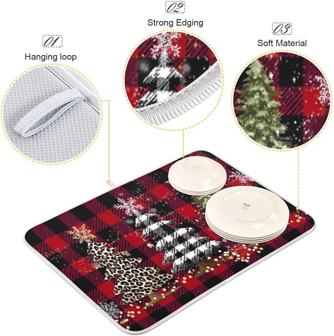 christmas trees plaid