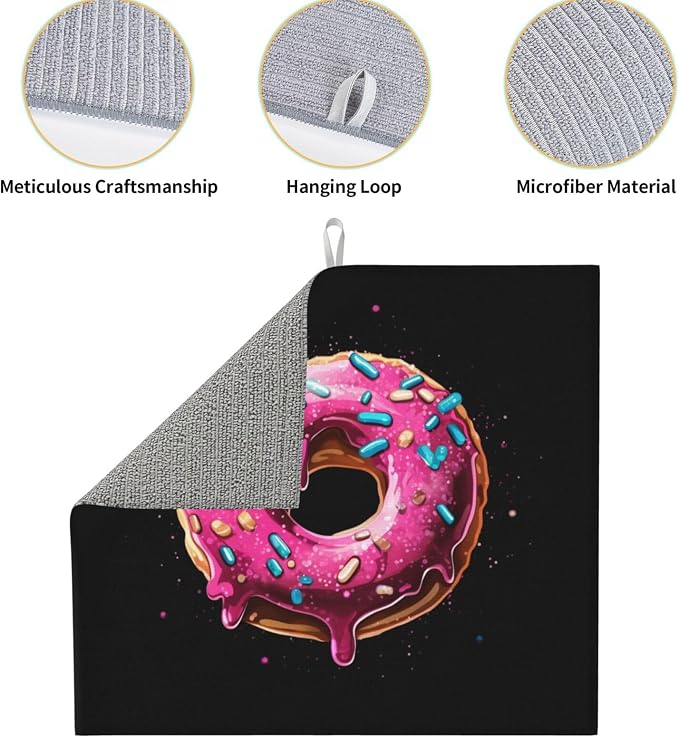 Pink Cartoon Donut