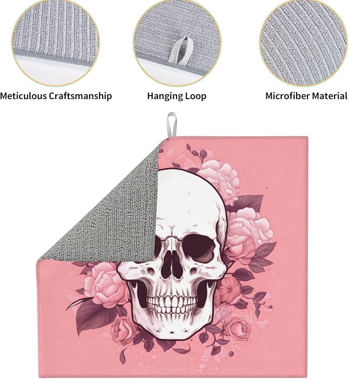 Vintage Skull Pink Floral