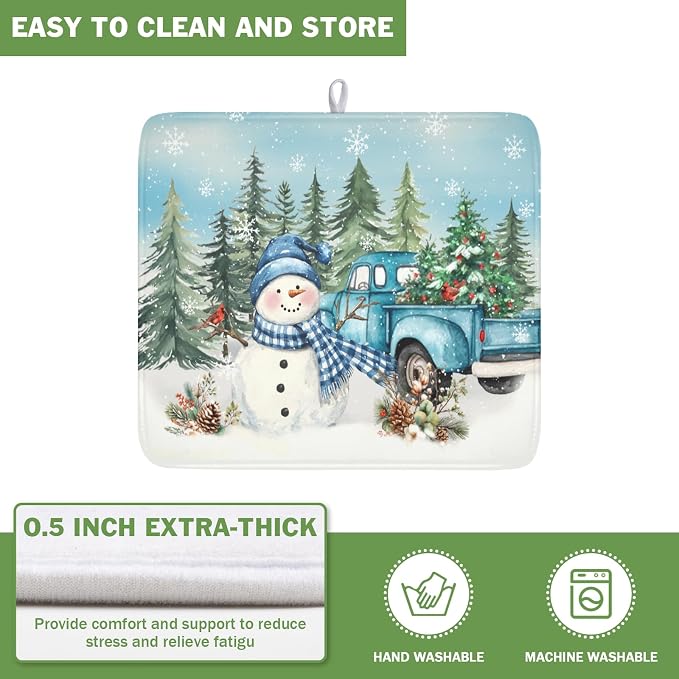Blue Snowman Truck