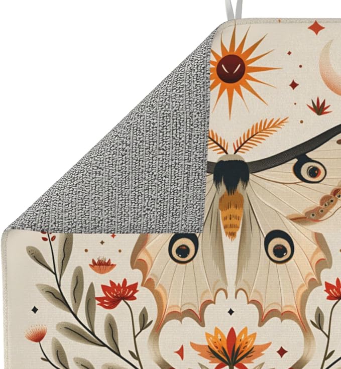 Boho Moth Sun Floral Vintage