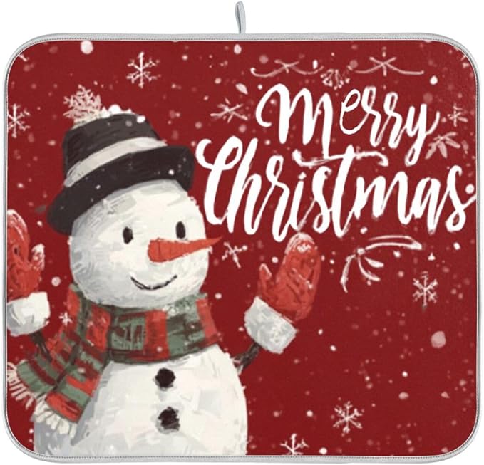 snowman wearing a hat and scarf