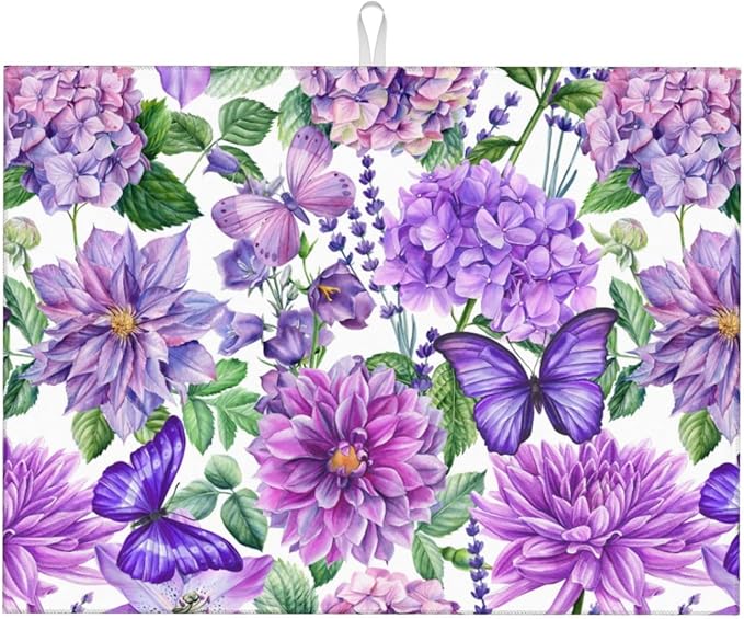 Floral Butterfly Purple Violet Flower