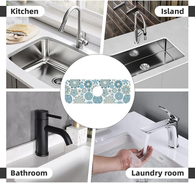 Mandala Boho Blue Flower