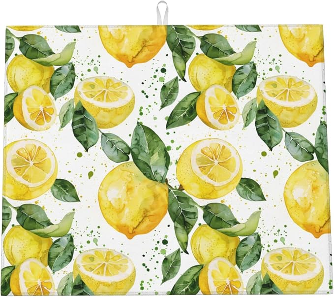 Watercolor Lemon Green Leaf