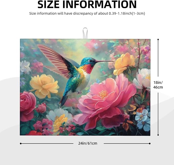Colorful Hummingbirds Floral