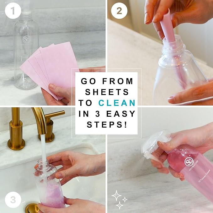 Spray Bottle & 16 Sheets