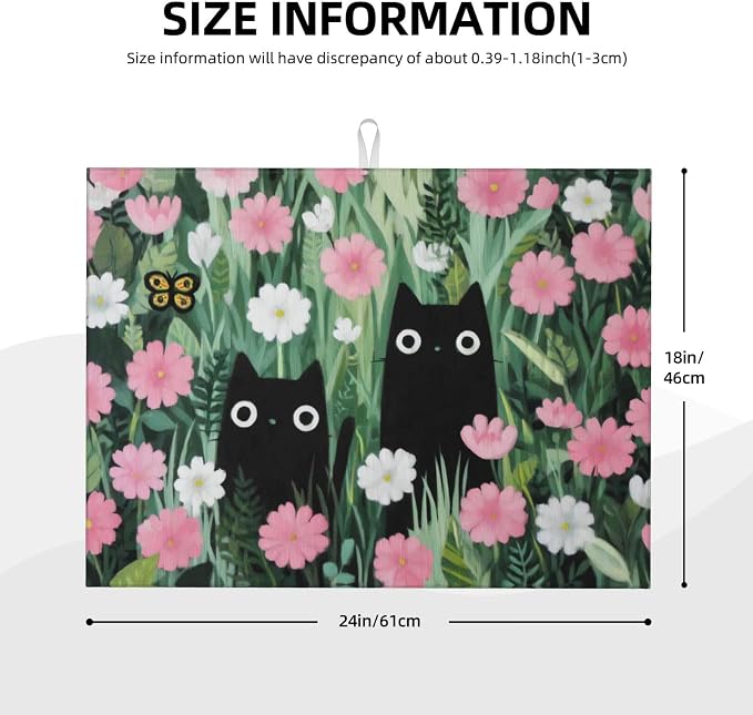 Black Cat Hawaiian Print