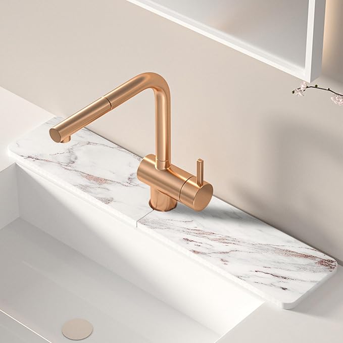 Rose gold marble
