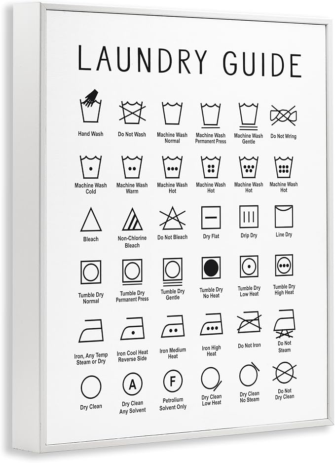 Laundry Guide Chart