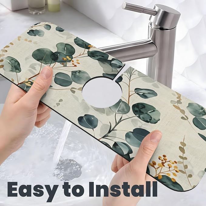 Eucalyptus Leaves Floral Watercolor Style
