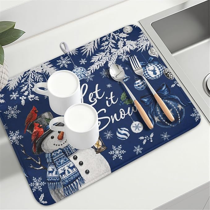 Christmas-blue snow