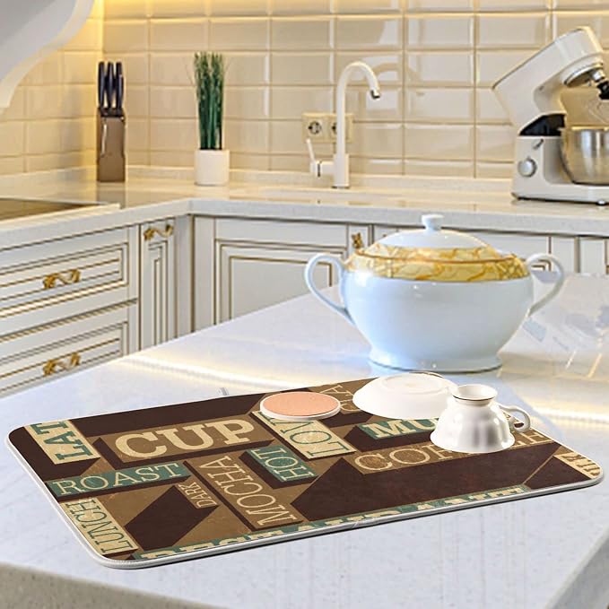 Coffee Themed Seamless Retro