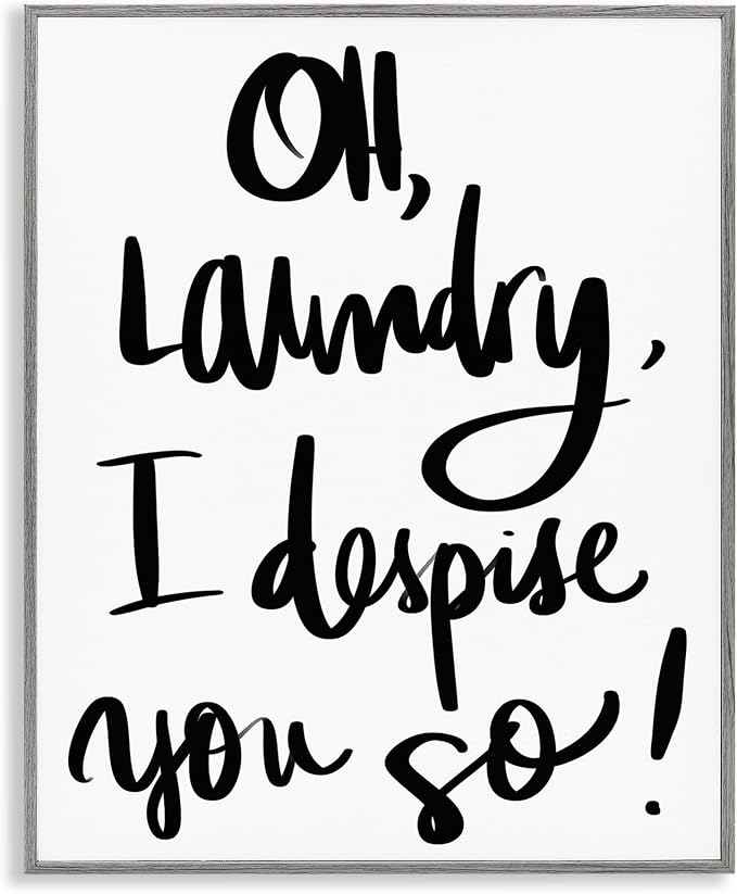 Laundry Typography Quote