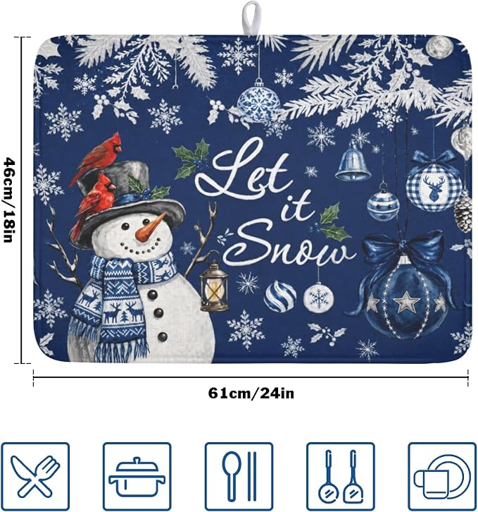 Christmas-blue snow