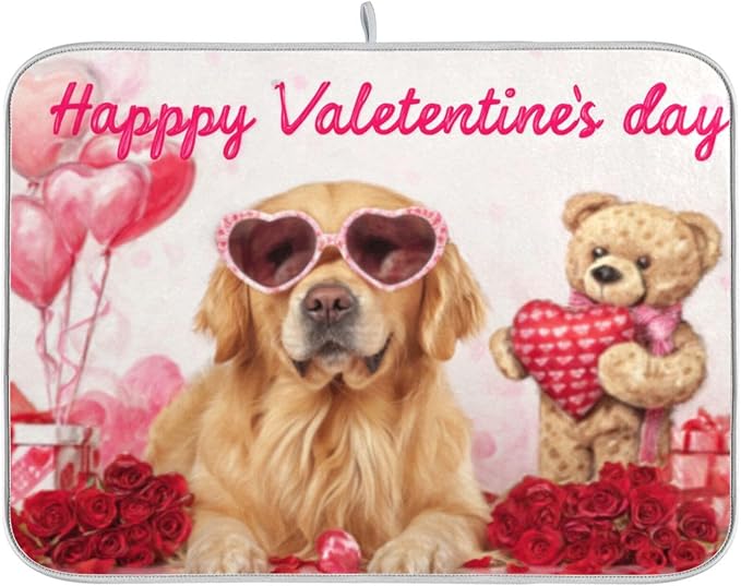 golden retriever valentine