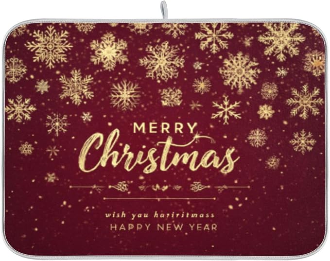golden snowflakes merry christmas