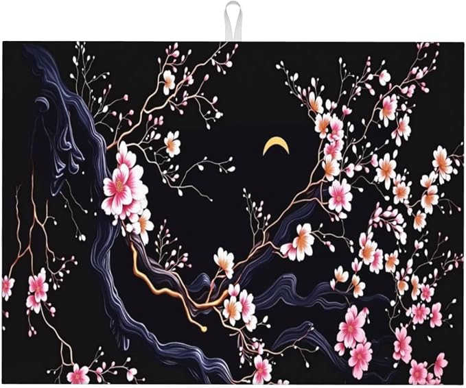 Cherry Blossom Night Moon