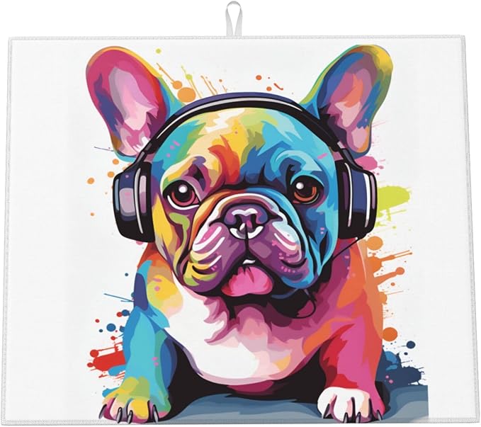 Pop Colorful French Bulldog