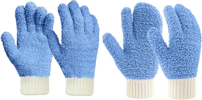 Blue Mitten + Gloves