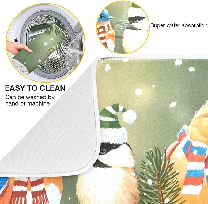 Christmas Birds Snow