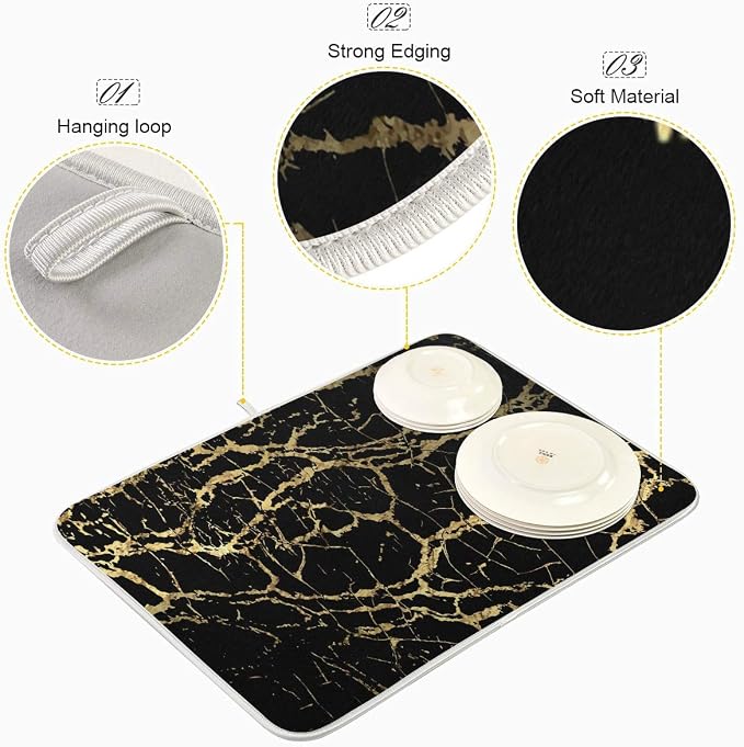 Black Gold Marble