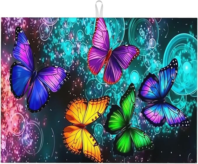 Colorful Butterfly Floral
