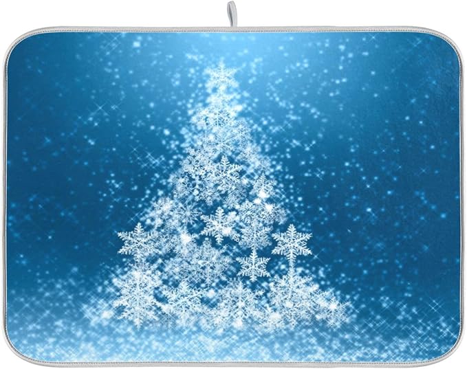 christmas tree white snowflake