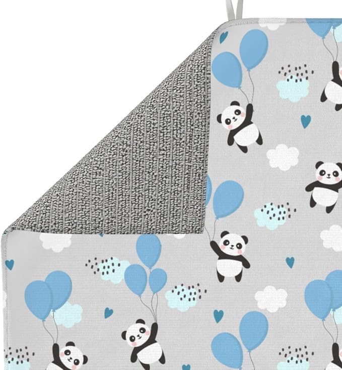 Cute Panda Blue Balloon