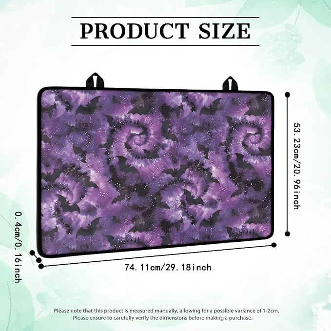 Purple Tie-Dye Halloween Bat