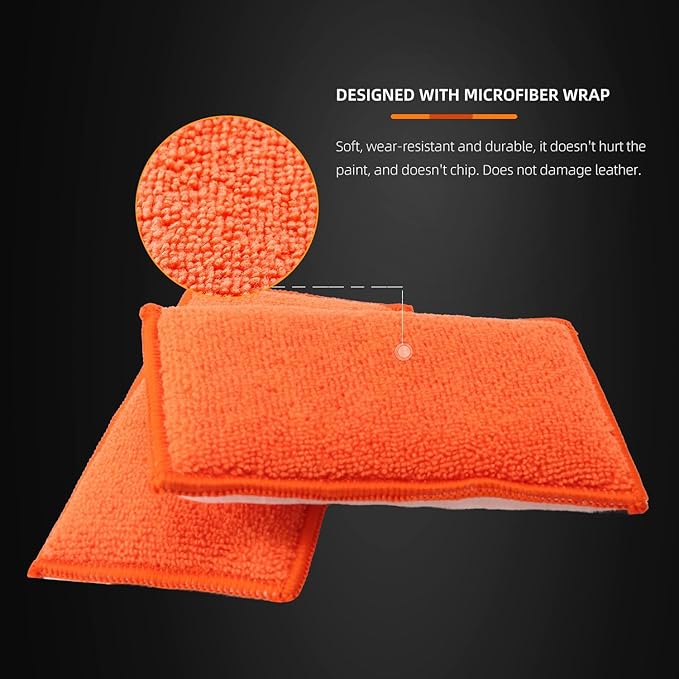 8pcs Car Interior Scrubbing Sponge