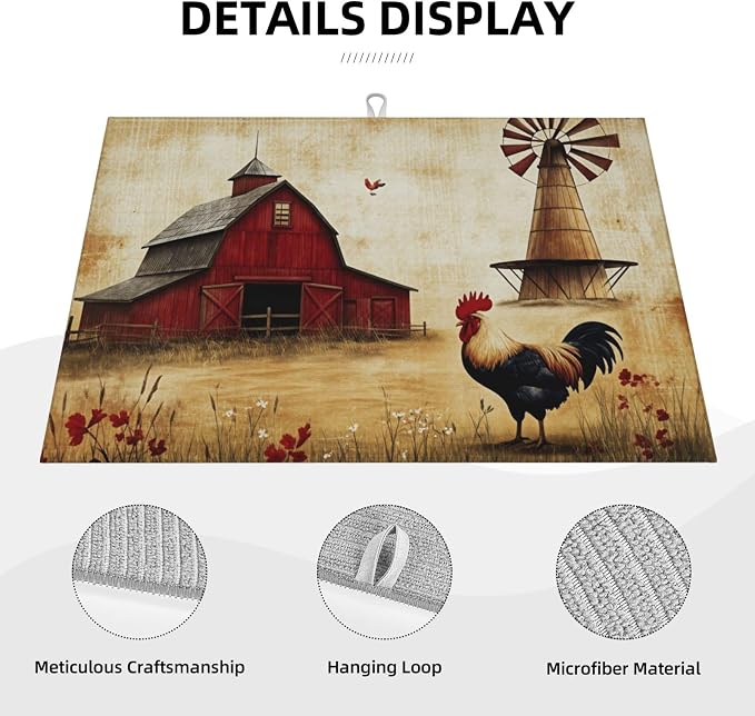 Farm Barn Windmill Rooster