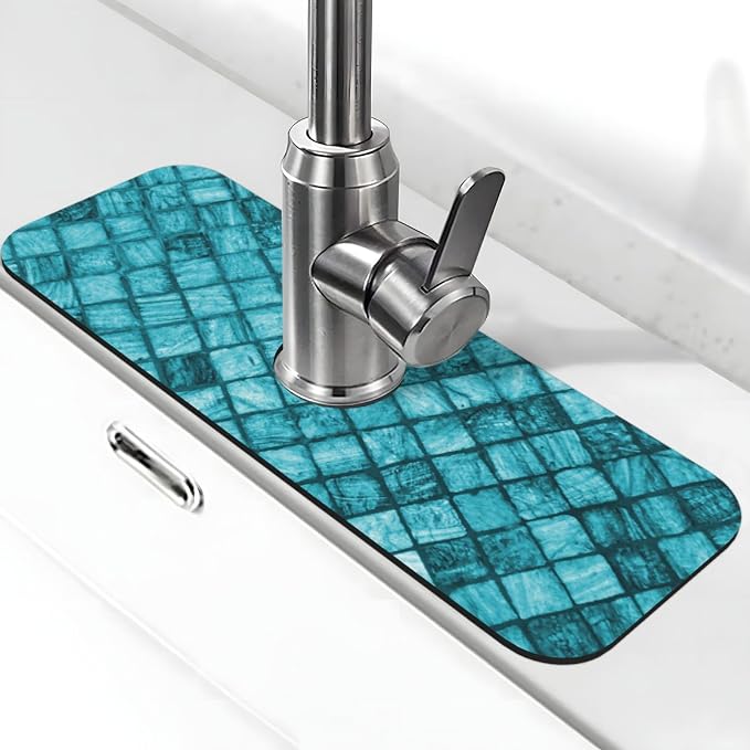Cyan Square Marble