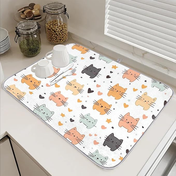 Cute Cartoon Cat With Hearts