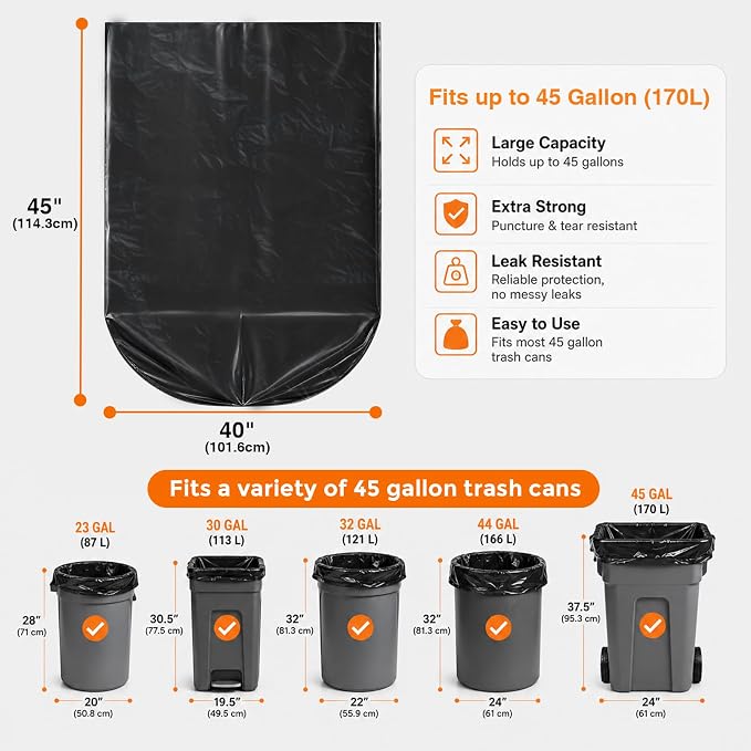 45Gal-250Ct(Black)