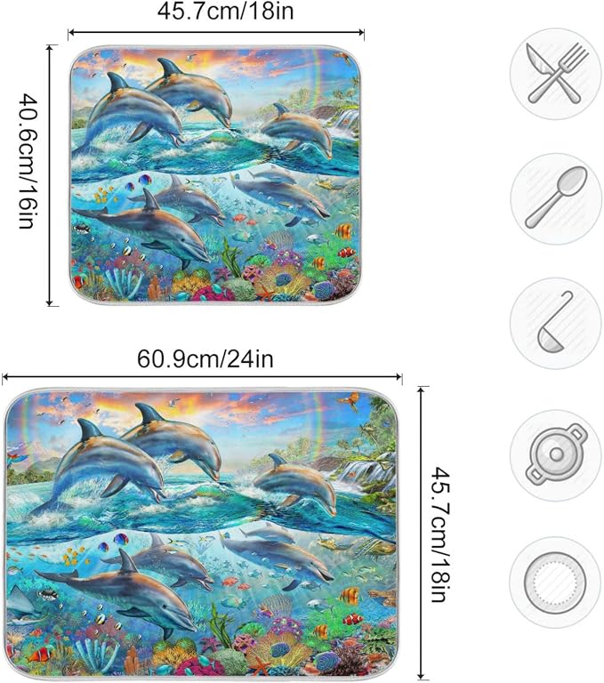 Dolphin Watercolor Summer