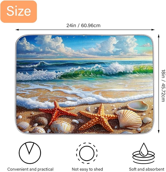 Beach Shells And Waves